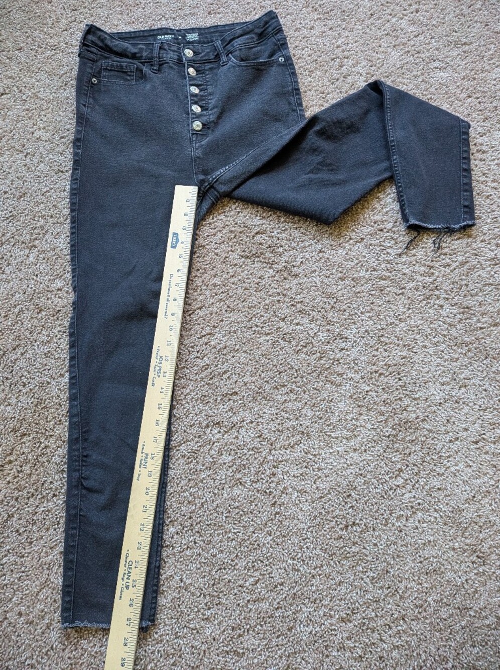 Old Navy Extra High Rise Rockstar Super Skinny Stretch Jeans Size 10 - Picture 10 of 11